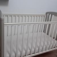 Lettino Pali a doppia altezza con materasso e lenz