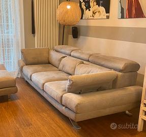 Divano 4 posti in microfibra