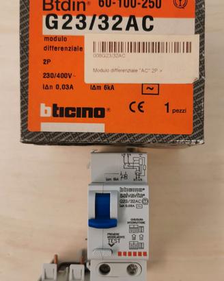 BTICINO  G23/32AC - MODULO DIFFERENZIALE 2P 32A