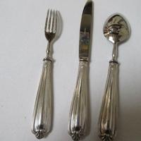 Posate bimbo in argento anni 60