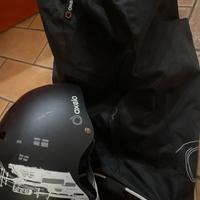 Roller,pattini con casco, paramani e gomiti