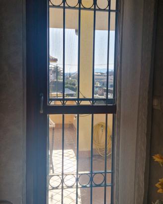 Porta finestra singola in legno