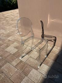 Set 4 sedie trasparenti - Made in Italy