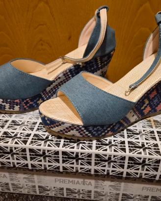 SANDALI DONNA ZEPPA FANTASIA ETNICA TG. 42