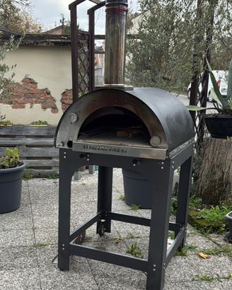 Forno ibrido legna gas per pizza