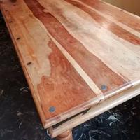 TAVOLO IN LEGNO MASSELLO PEZZO UNICO