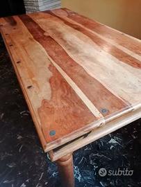 TAVOLO IN LEGNO MASSELLO PEZZO UNICO💡💡💡