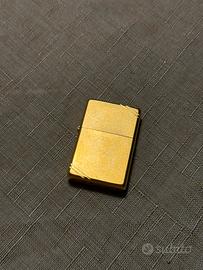 Accendino Zippo Brushed Brass Vintage
