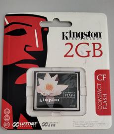Compact Flash 2 GB Kingston nuova