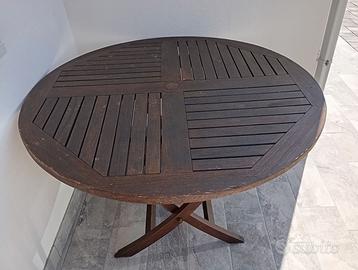 Tavolo da giardino legno teak