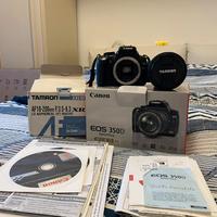 Canon eos 350 con Teleobiettvo Tamron 18-200