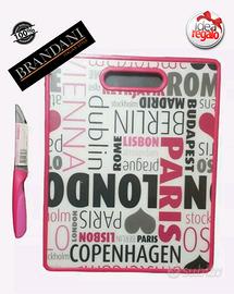 Tagliere ABS + Coltello Brandani Acciaio NUOVI