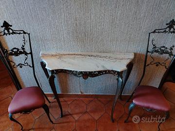 Consolle con sedie 