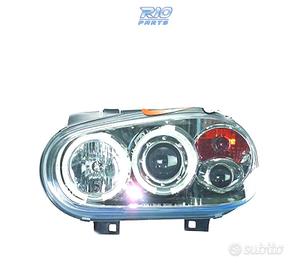 FARI VOLKSWAGEN VW GOLF 4 ANGEL EYES FONDO CROMATO