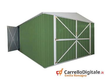 Box auto in Acciaio lamiera 360x514cm 18mq verde