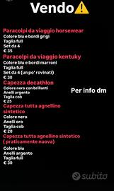 accessori  per equitazione 
