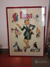 quadro illustrazione Pinocchio