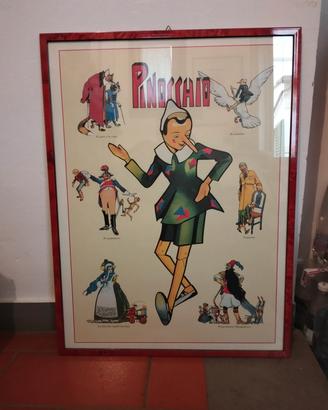 quadro illustrazione Pinocchio