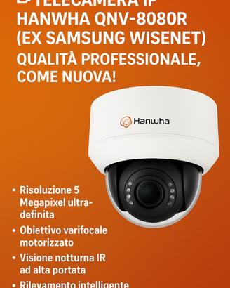 Telecamera IP Hanwha QNV-8080R 5MP