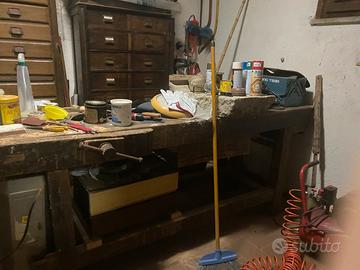 Tavolo da falegname vintage