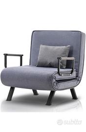 Divano Letto Poltrona Singolo Reclinabile 3 in 1