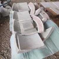 antica fonte battesimale in marmo fine 700