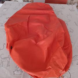 Lolita poltrona sacco il ecopelle arancione