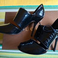 Gucci sandali neri con tacco a spillo tg. 36.5