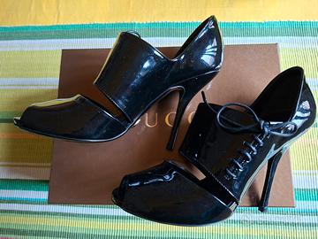 Gucci sandali neri con tacco a spillo tg. 36.5