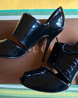 Gucci sandali neri con tacco a spillo tg. 36.5