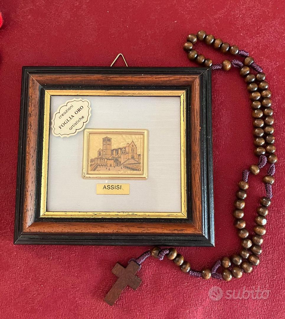 その他 creazioni FOGLIA ORO artistiche ASSISI Vintage Creazioni Artistiche Italy Serie Oro Mini Paintings