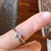 Anello diamante solitario 1,55