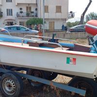 Barca DORY 13 con motore 25/35 evinrude + carrello