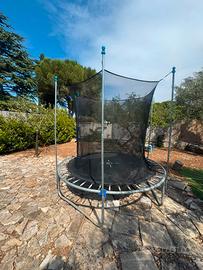 Trampolino gobaplay springfree con rete