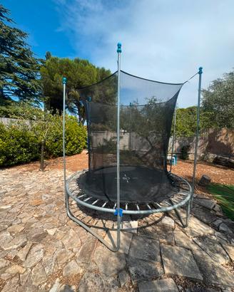 Trampolino gobaplay springfree con rete