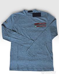 T-shirt Prada maniche lunghe Vintage uomo nuova