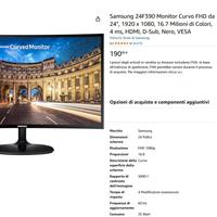 Monitor curvo Samsung