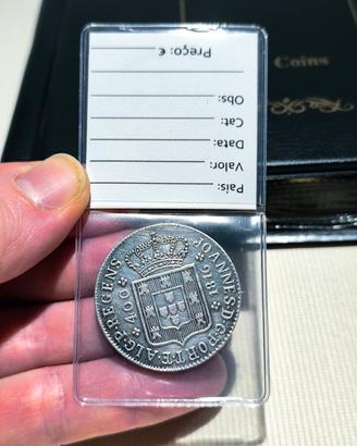 Moneta in argento da 400 Reis Portogallo  1816