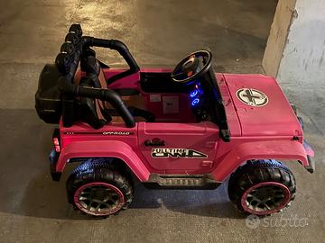 Jeep Elettrica Rosa per Bambine