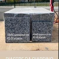 PIASTRE DA GIARDINO 40x40 e 50x50 4 CM NUOVE