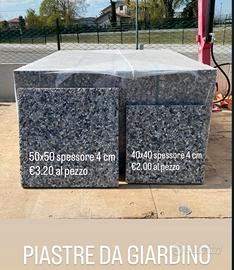 PIASTRE DA GIARDINO 40x40 e 50x50 4 CM NUOVE