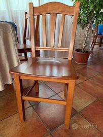 sedie in legno massello modello silvana