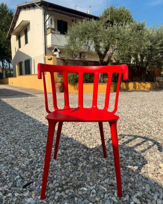 Sedie IKEA rossa in plastica (2)