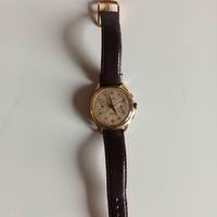 cronografo svizzero placcato oro 17 rubins anni 50