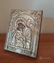 Icona in Argento XVIII secolo (riproduzione)