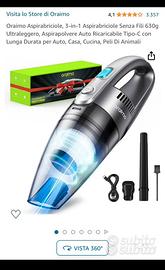 Aspirapolvere portatile per auto e casa