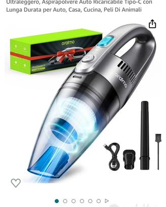 Aspirapolvere portatile per auto e casa
