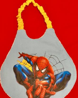 Bavaglino Spider -Man artigianale