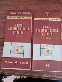 Vecchie cartine stradali