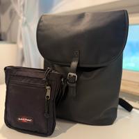 Set Eastpak - Zaino Similpelle Nero e Tracolla